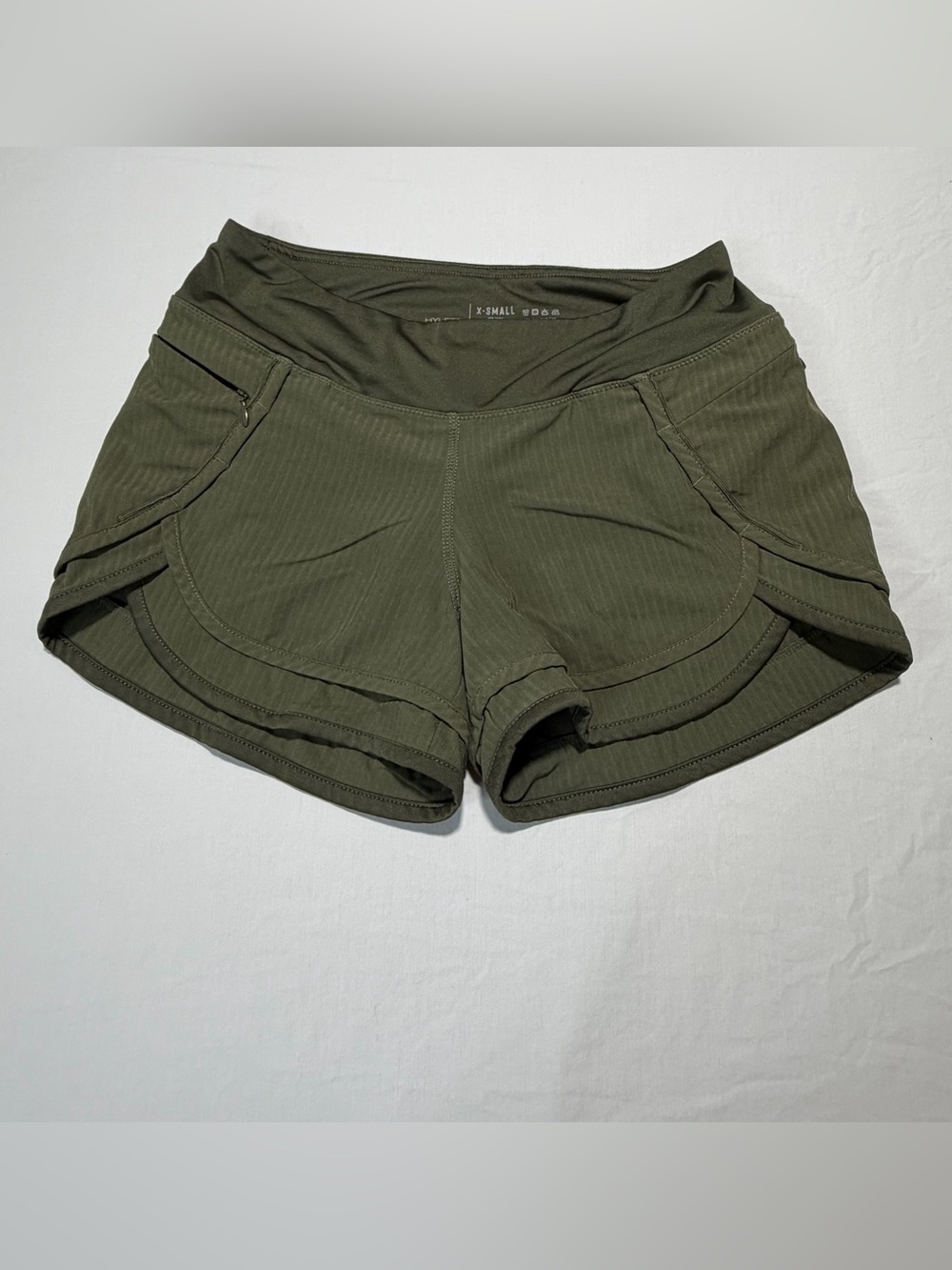 Hylete Olive Green Women's Athletic Shorts